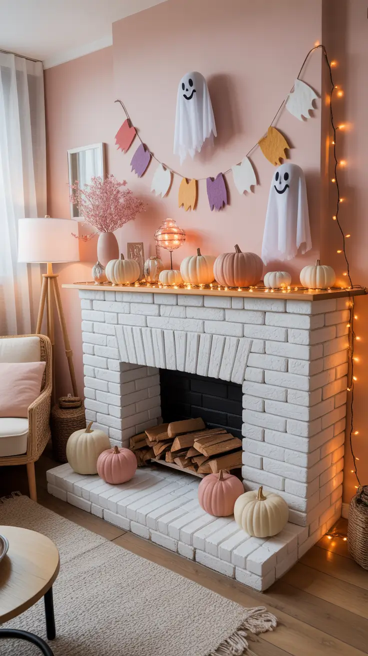 Cute halloween mantle ideas 2025