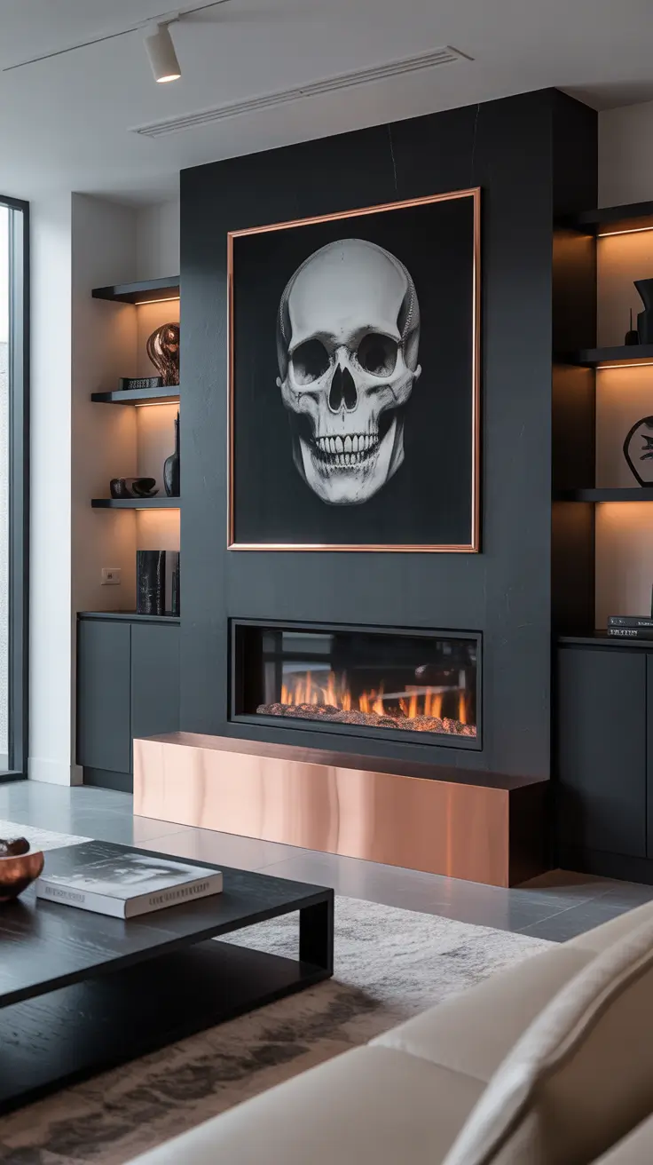 Elegant halloween mantle ideas 2025