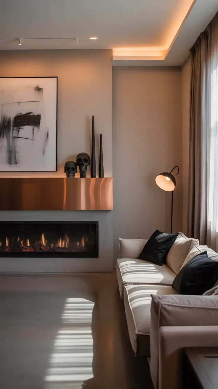 Elegant halloween mantle ideas 2025