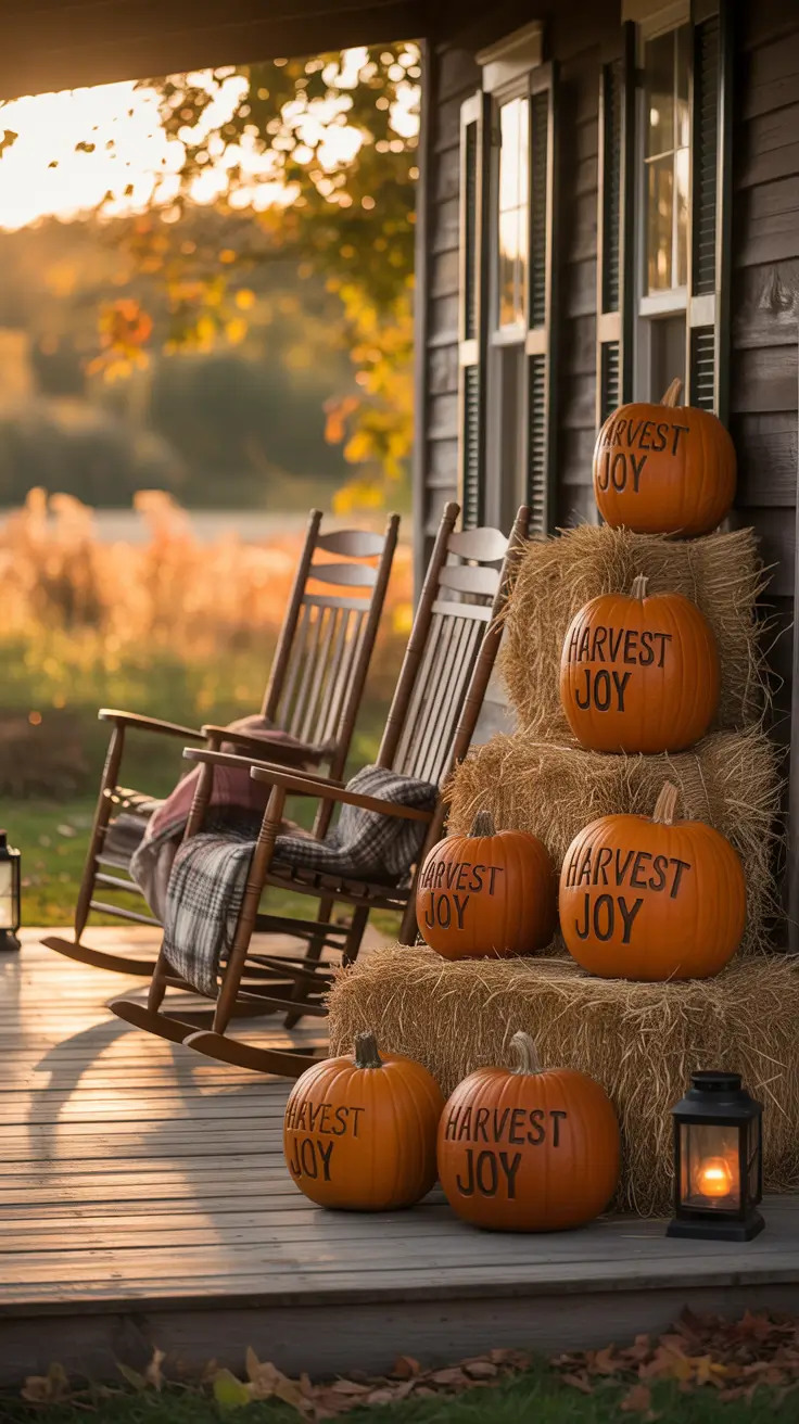 Hay halloween porch ideas 2025