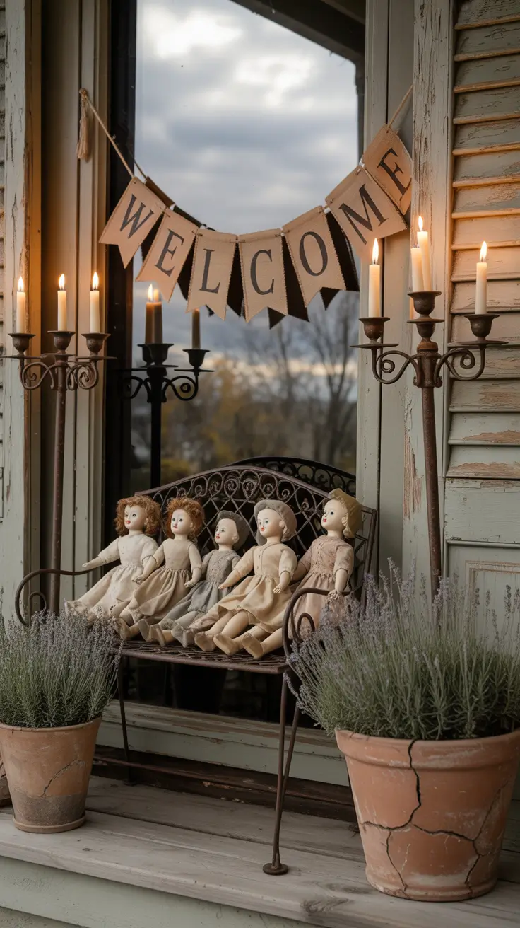 Primitive Halloween Porch Charm With Antique Finds