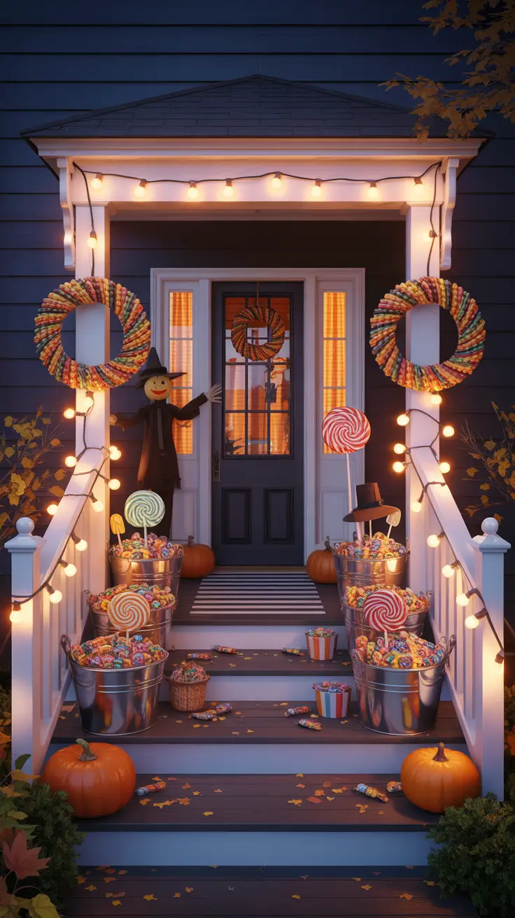 Trick-Or-Treat Ready Porch Ideas With Candy Curb Appeal