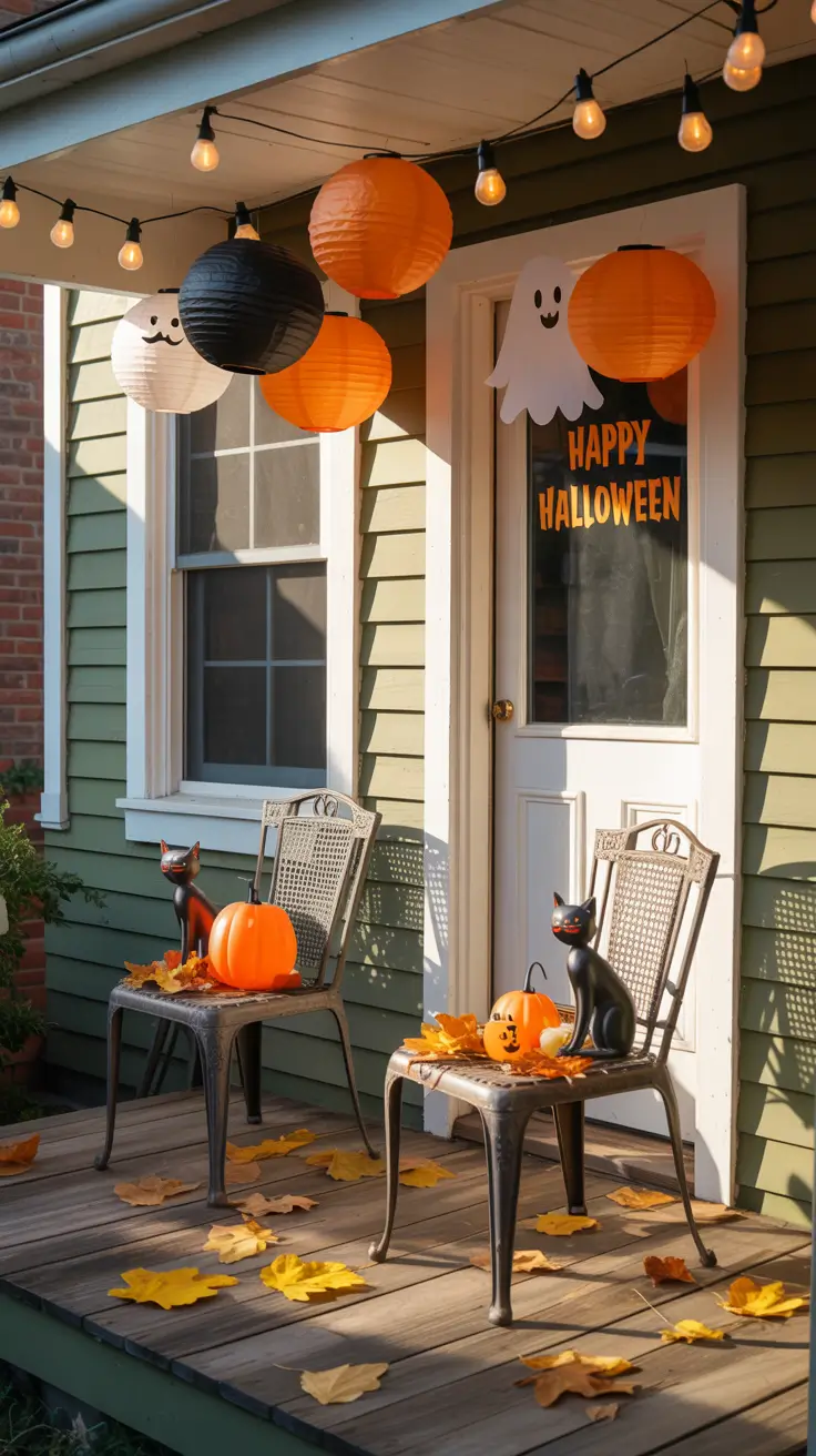 Vintage Halloween Porch Decor With Old-School Cool