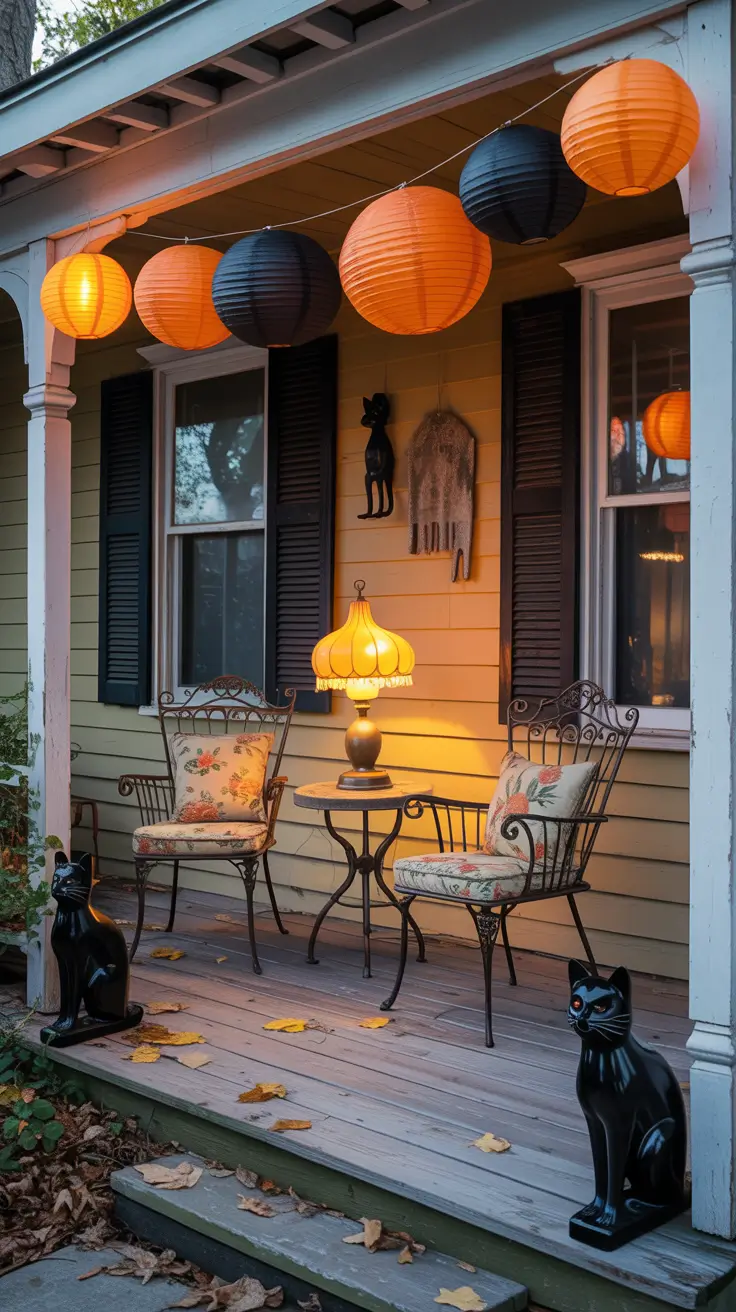 Vintage Halloween Porch Decor With Old-School Cool