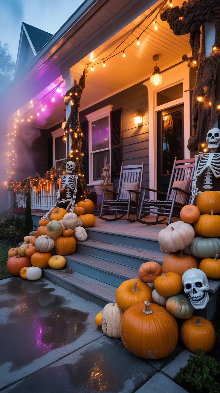 Outdoor halloween porch ideas 2025 Outdoor Halloween Porch Displays That Wow From Afar