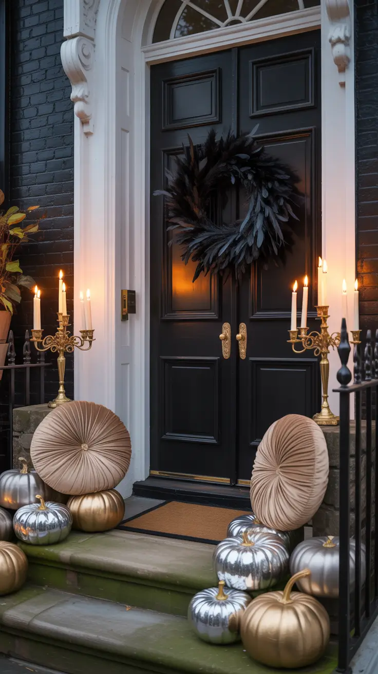Classy halloween porch ideas 2025 Classy Halloween Porch Decorations With Moody Elegance