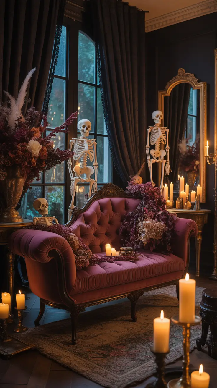 indoor halloween decor ideas 2025 Haunted Glam: The 2025 Take On Indoor Halloween Decor