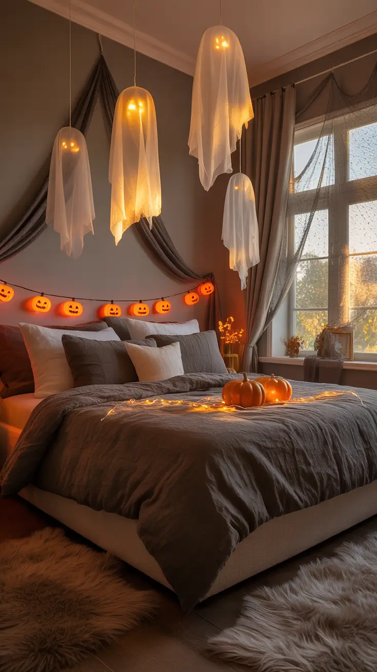 indoor halloween decor ideas 2025 Pumpkin Chic