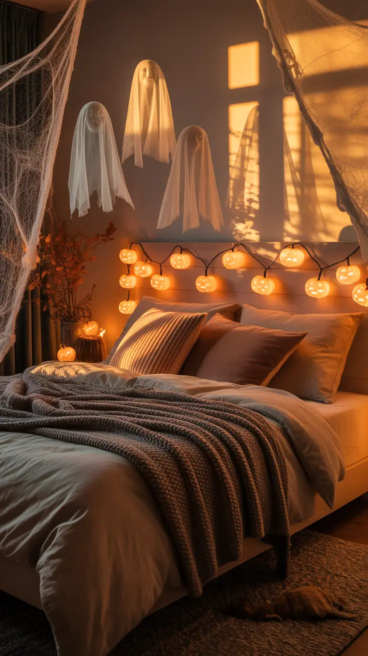 indoor halloween decor ideas 2025 Pumpkin Chic