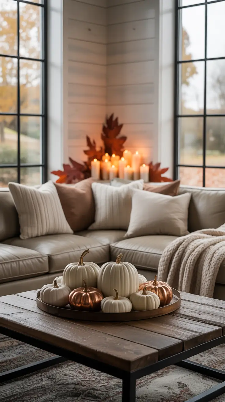 indoor halloween decor ideas 2025 Pumpkin Chic: Styling With Classy Gourds Indoors