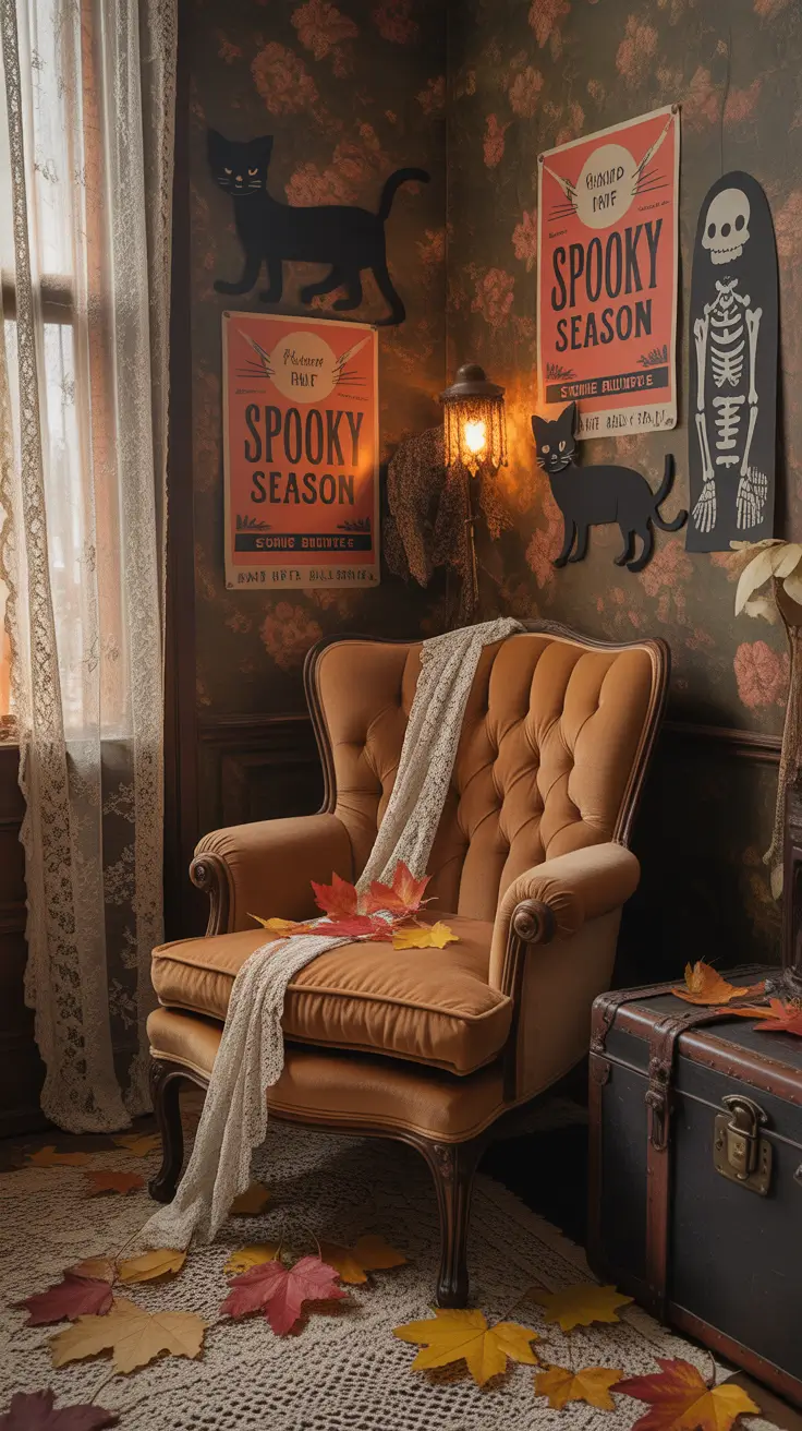 indoor halloween decor ideas 2025 Vintage Halloween Vibes For Nostalgic Spirits