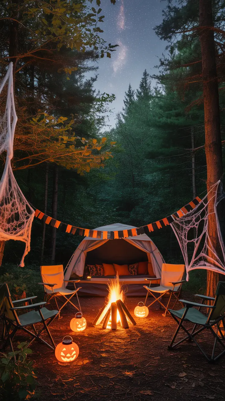 outside halloween decorations ideas 2025 Tent Decorating Ideas for Halloween Campouts