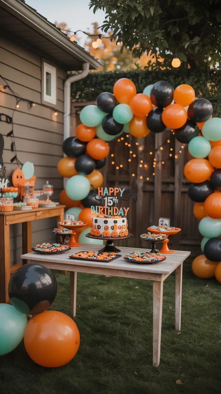 outside halloween decorations ideas 2025 Halloween Birthday Party Decor Ideas for the Backyard