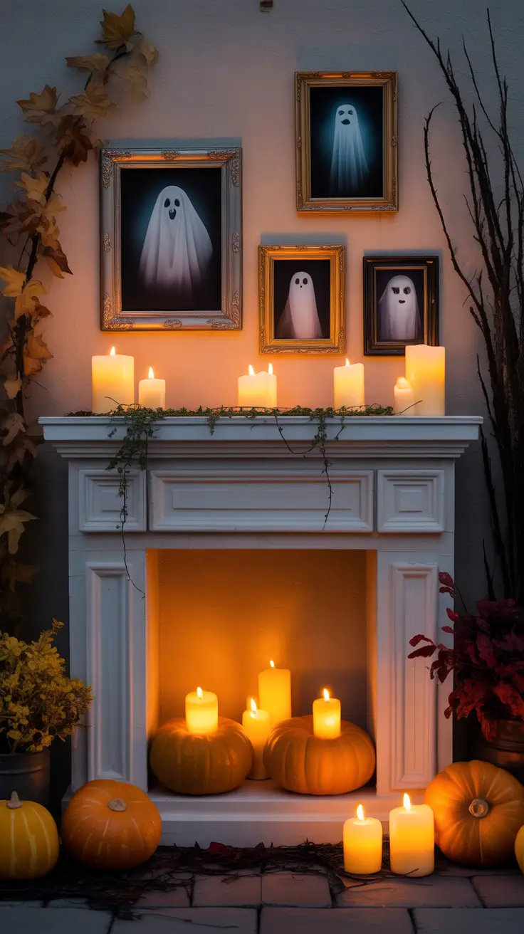 outside halloween decorations ideas 2025 Mantel Decorating—But Make It Outdoor-Friendly