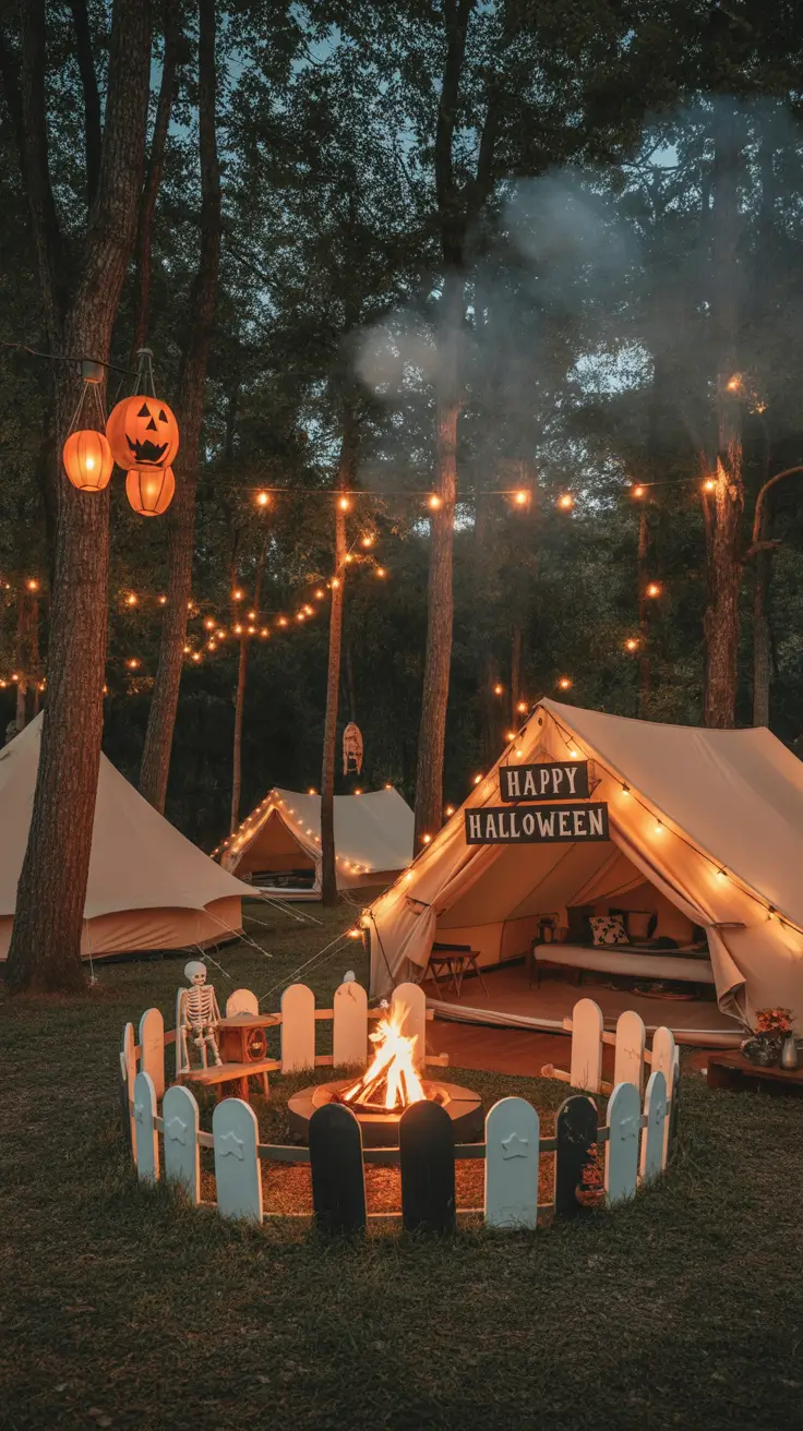 Outside halloween decorations ideas 2025 Campsite Decorating Ideas for Outdoor Halloween Getaways
