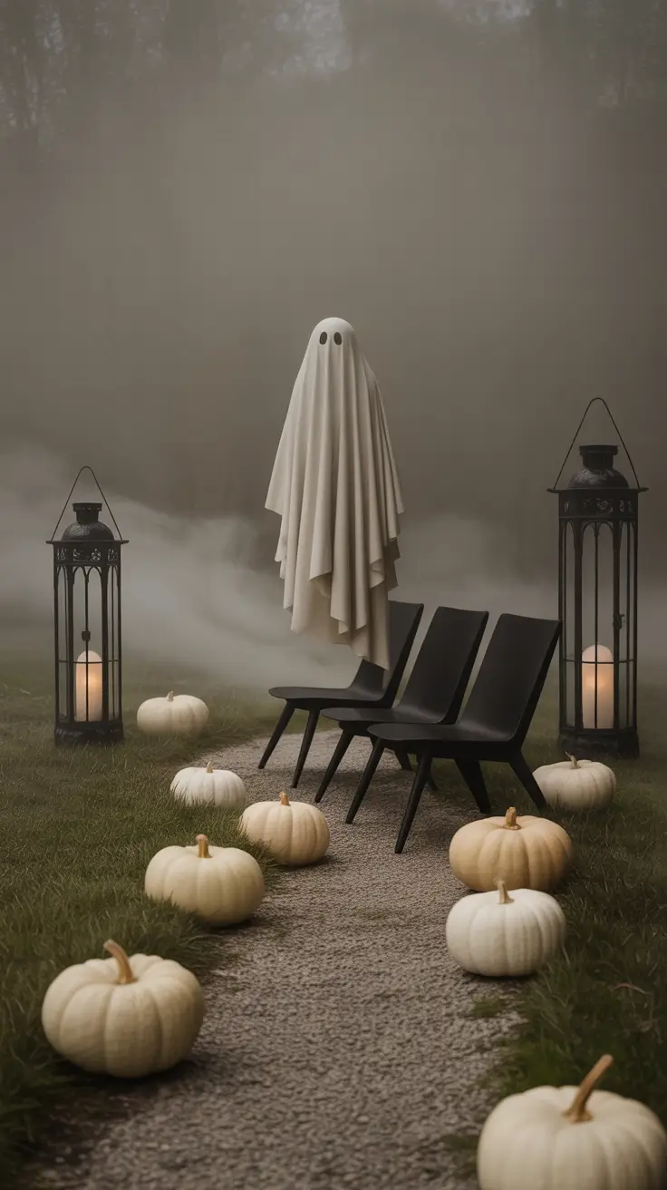 Outside halloween decorations ideas 2025 Minimalist Halloween Yard Decor That Still Spooks