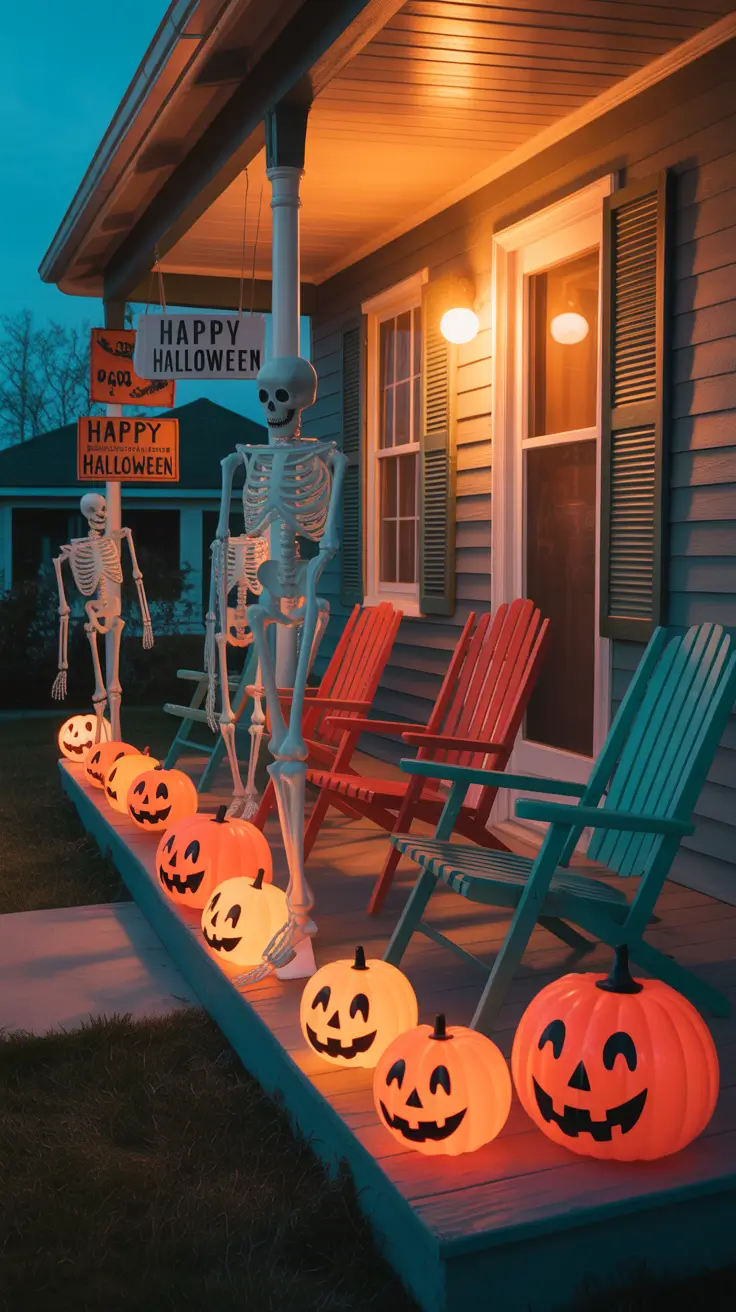 Outside halloween decorations ideas 2025 Retro-Inspired Outdoor Halloween Looks
