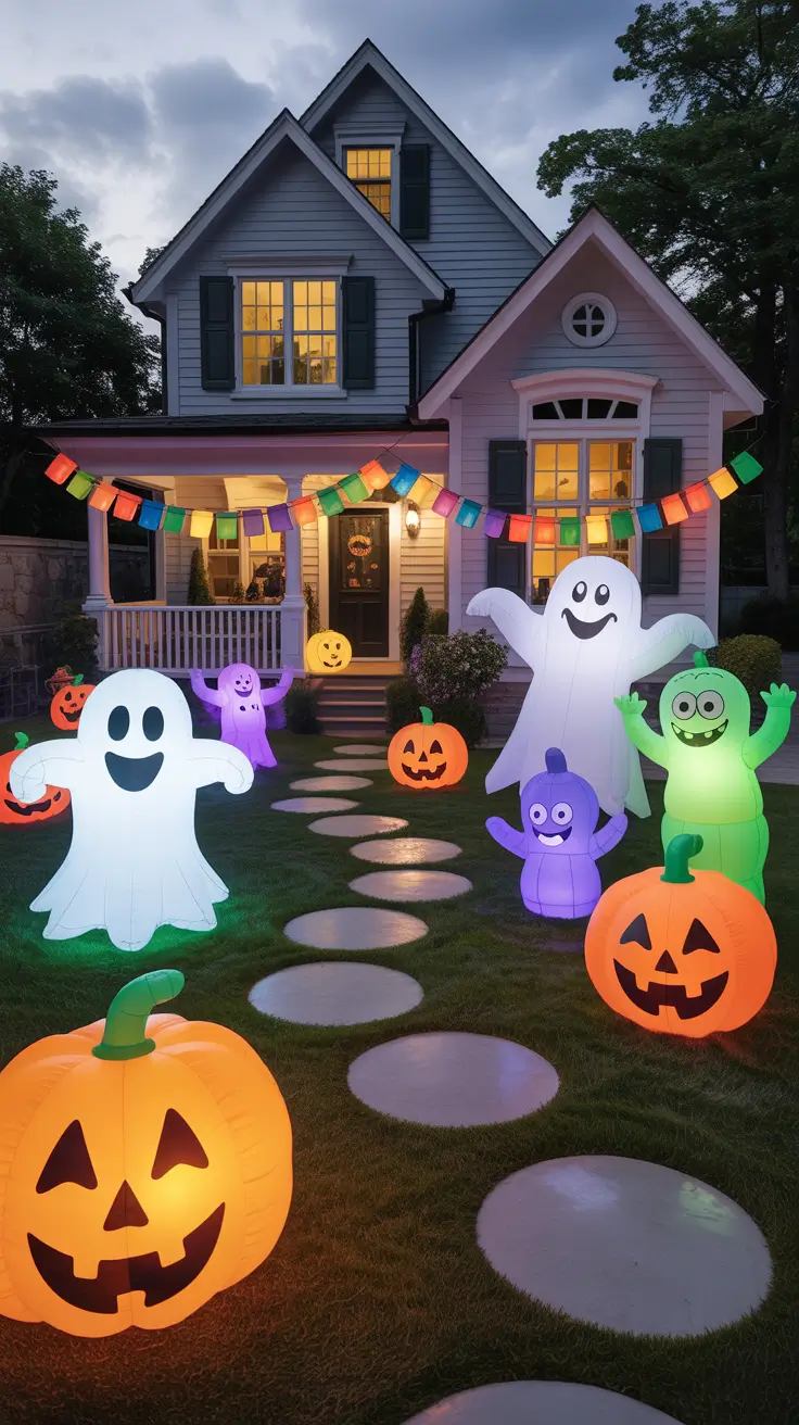 Outside halloween decorations ideas 2025 Kid-Friendly Front Yard Decoration Ideas