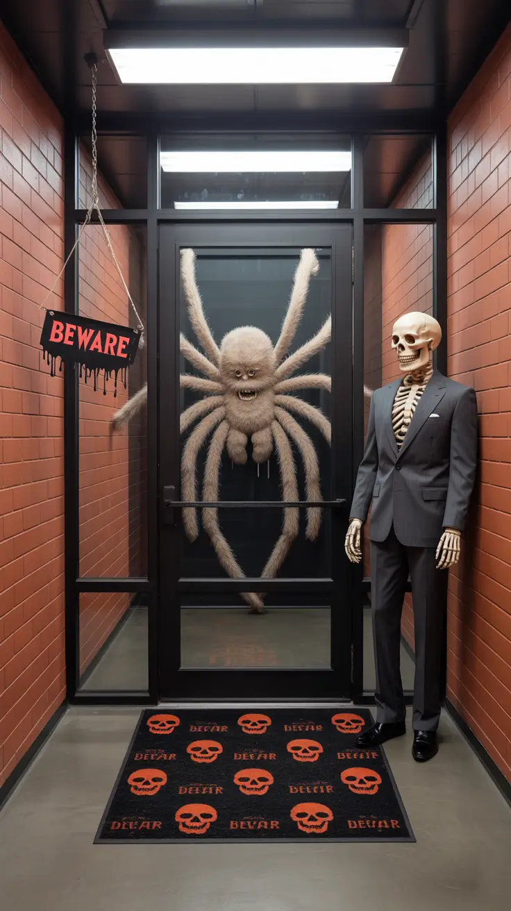 scary halloween office decorations 2025 Doorway Themes That Leave Lasting First Impressions