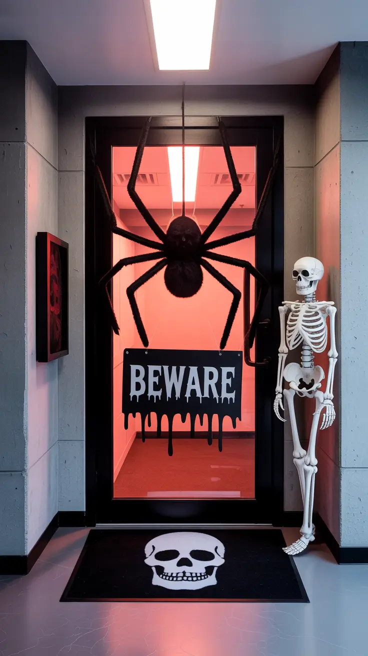 scary halloween office decorations 2025 Doorway Themes That Leave Lasting First Impressions