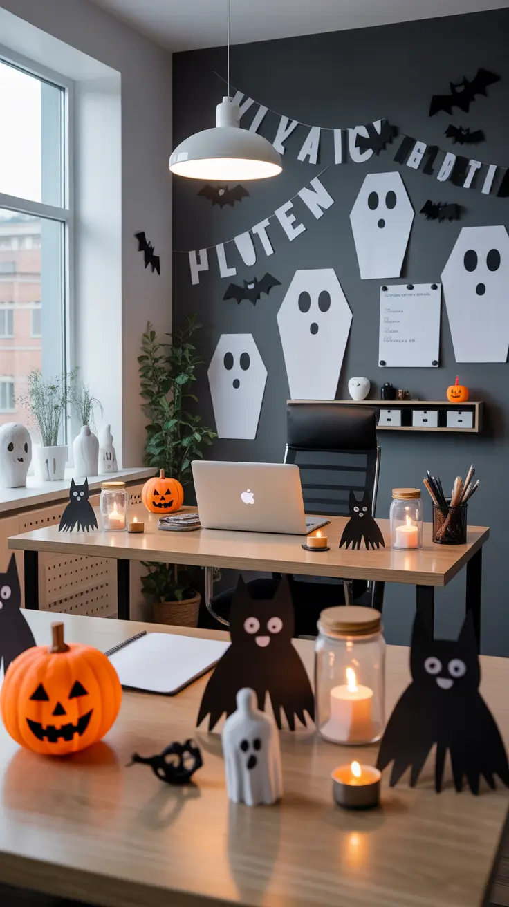 scary halloween office decorations 2025 Easy-to-Set-Up Horror Crafts for Every Desk