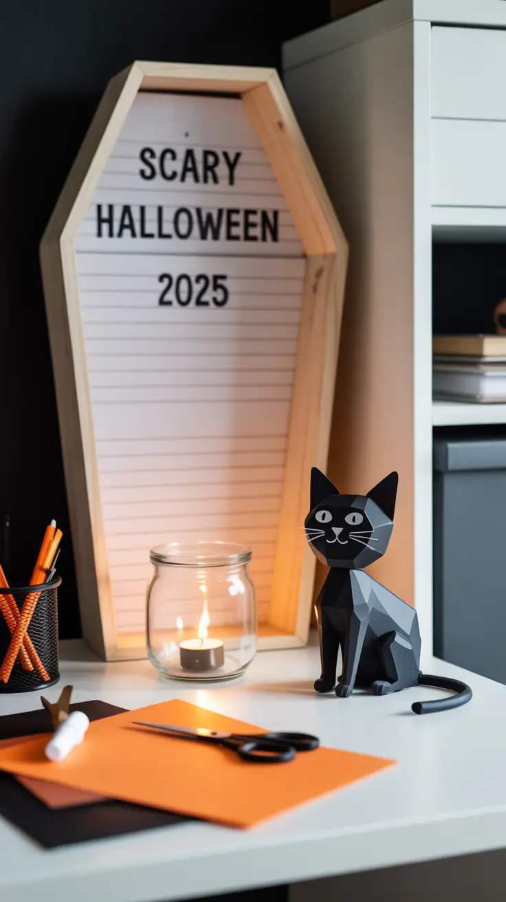 scary halloween office decorations 2025 Easy-to-Set-Up Horror Crafts for Every Desk