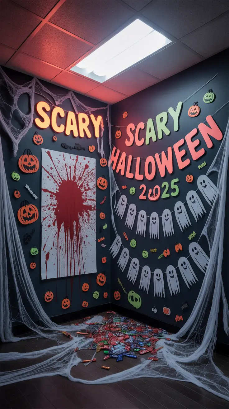 scary halloween office decorations 2025 Cheap But Bold Halloween Wall Decor