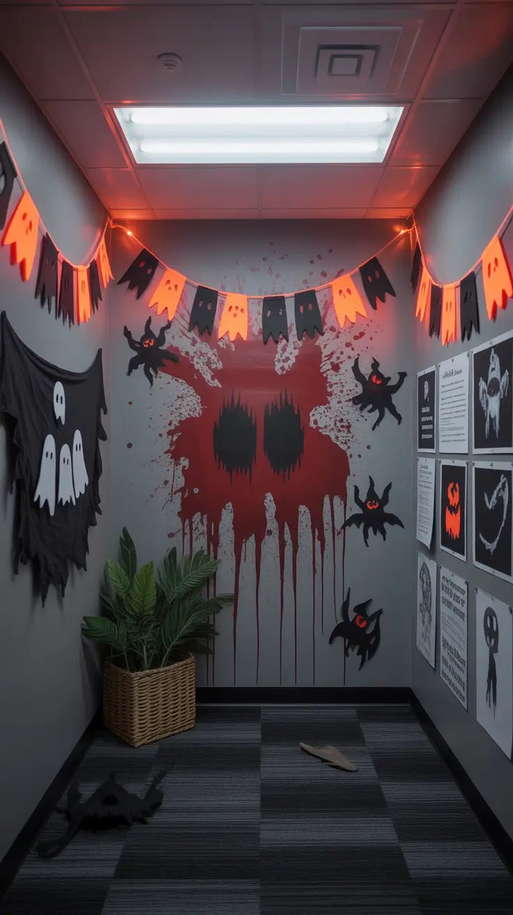 scary halloween office decorations 2025 Cheap But Bold Halloween Wall Decor