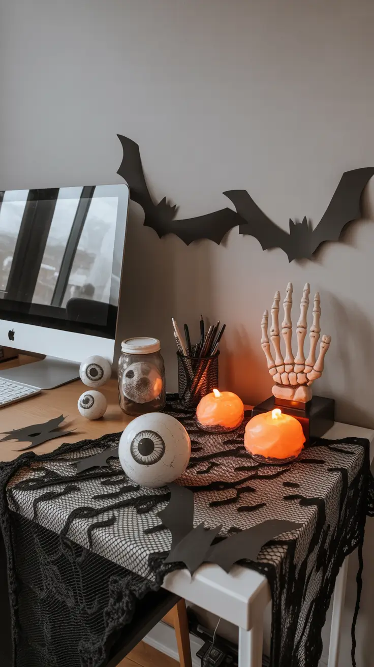 scary halloween office decorations 2025 Cheap But Creepy Desk Decor Hacks