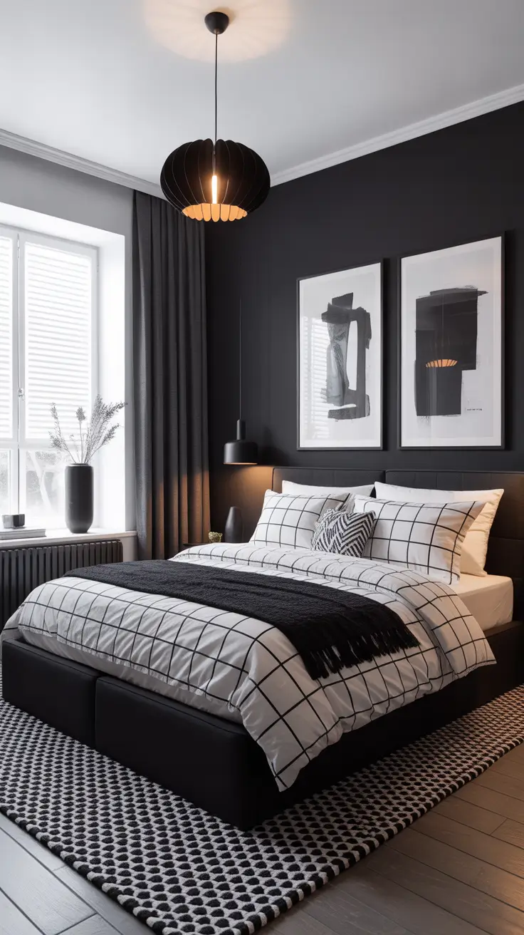 Black and White Bedroom Ideas 2026 Bold Black And White Bedrooms