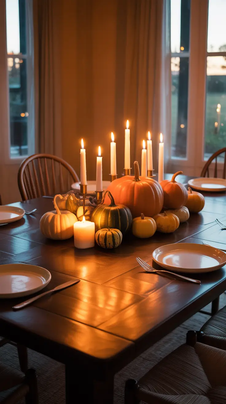 Halloween centerpieces for table 2025 Traditional Halloween Centerpieces With Pumpkins