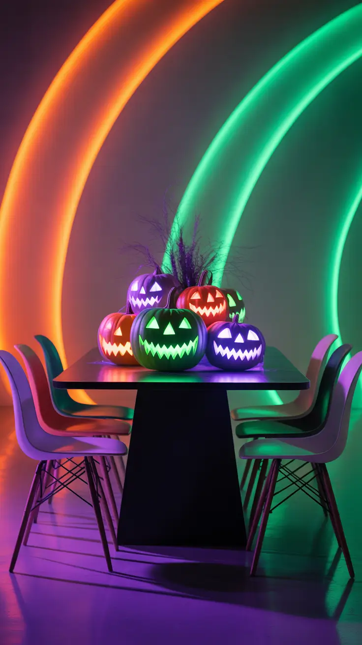 halloween centerpieces for table 2025 Glow-In-The-Dark Halloween Centerpieces For Parties