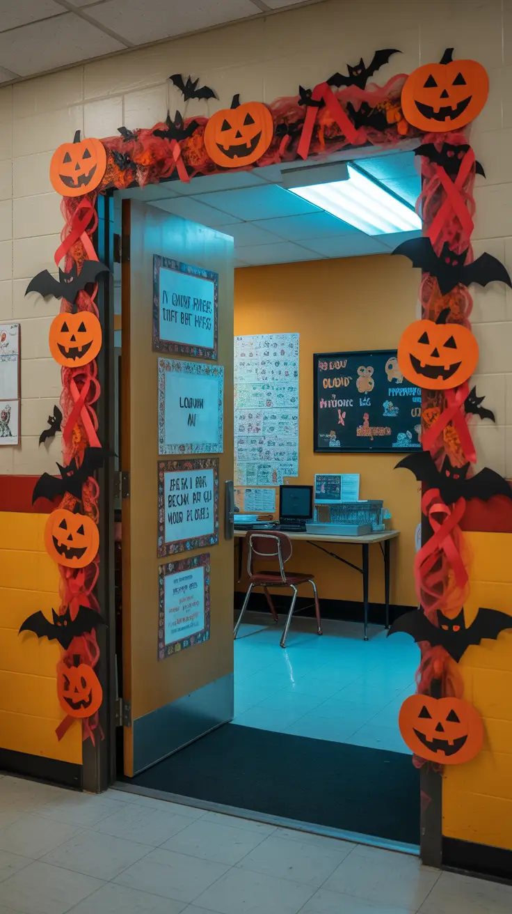 Halloween door ideas 2025 Red Ribbon Week Halloween Door Decorations