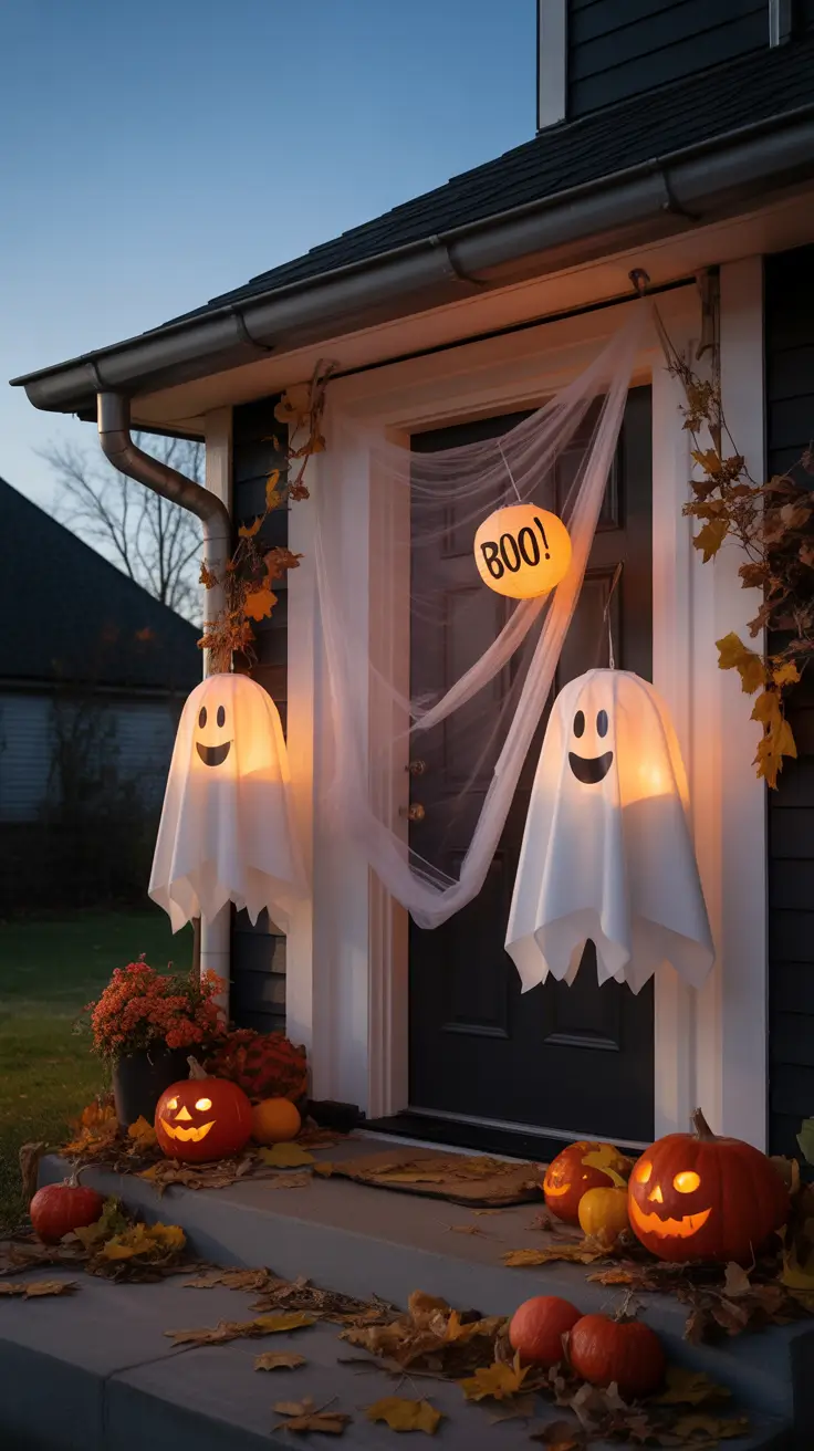 Ghost-Themed Halloween Door Decorations For 2025