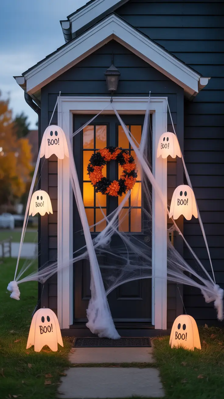 Ghost-Themed Halloween Door Decorations For 2025