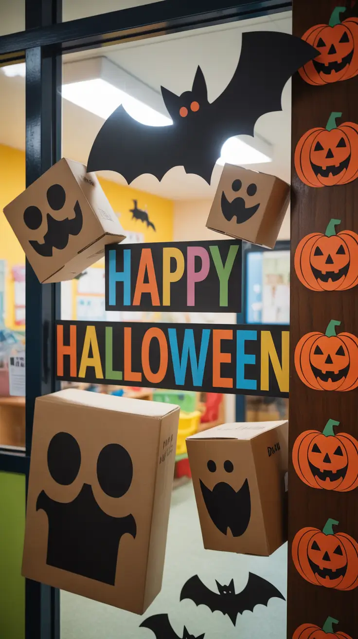 Easy Classroom Halloween Door Decorations On A Budget