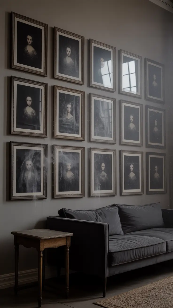 Halloween Living Room Decor Ideas 2025 Spooky Gallery Wall For The Living Room