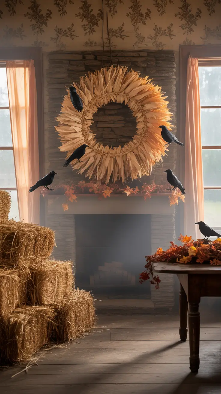 Halloween Living Room Decor Ideas 2025 Fall And Fright Combining Harvest And Horror