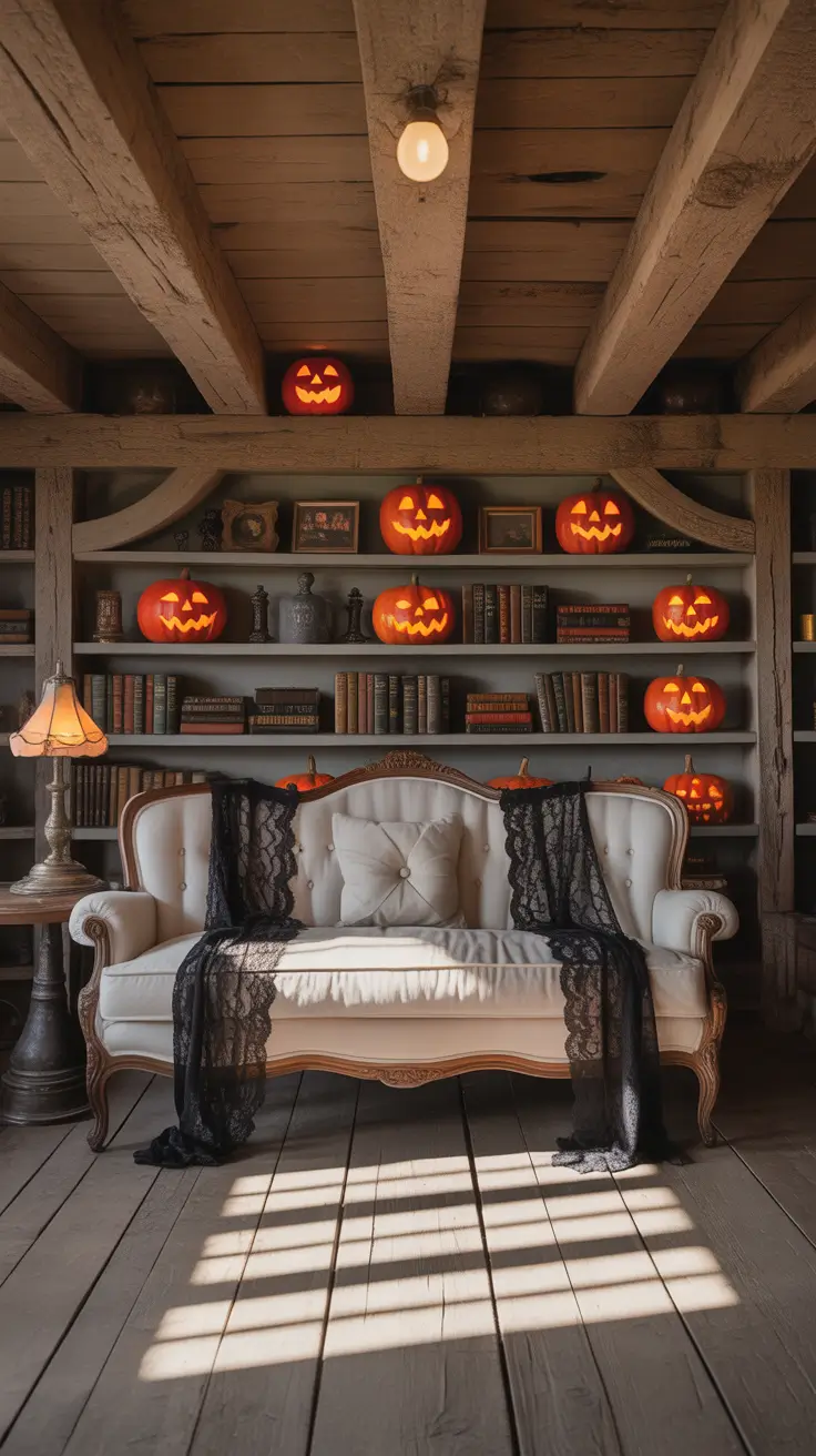 Halloween Living Room Decor Ideas 2025 Rustic Farmhouse Meets Spooky Style