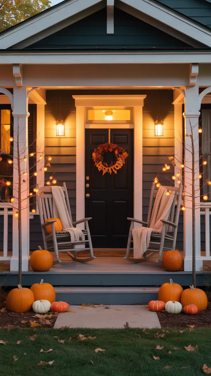 halloween tree ideas 2025 Outdoor Front Porch Trees That Set The Scene