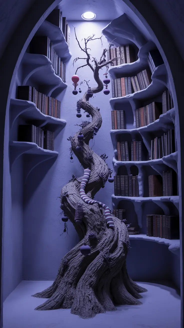 halloween tree ideas 2025 Nightmare Before Christmas Inspired Tree Designs