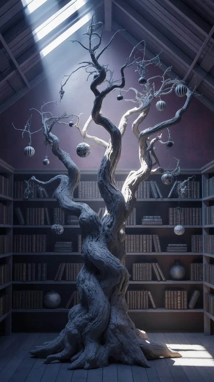 halloween tree ideas 2025 Nightmare Before Christmas Inspired Tree Designs