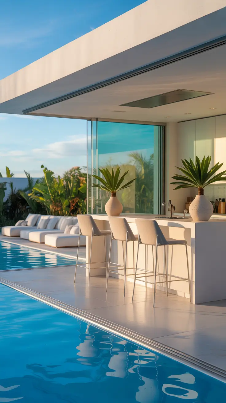 kitchen designers ideas 2026 Chic Pool House Kitchen Retreats