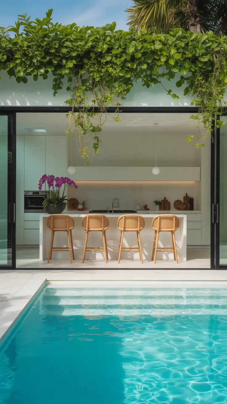 kitchen designers ideas 2026 Chic Pool House Kitchen Retreats