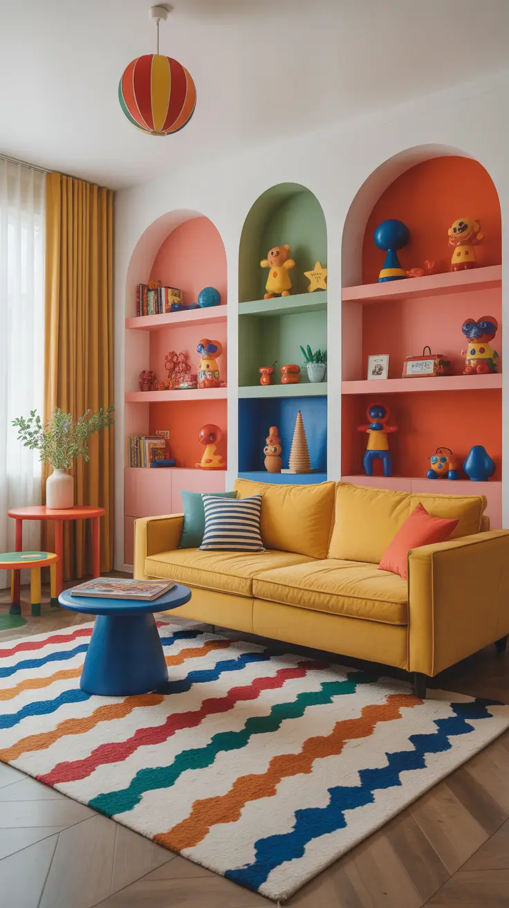 Living Room Ideas 2026 Trends Tocaboca-Inspired Living Room Playful Aesthetics
