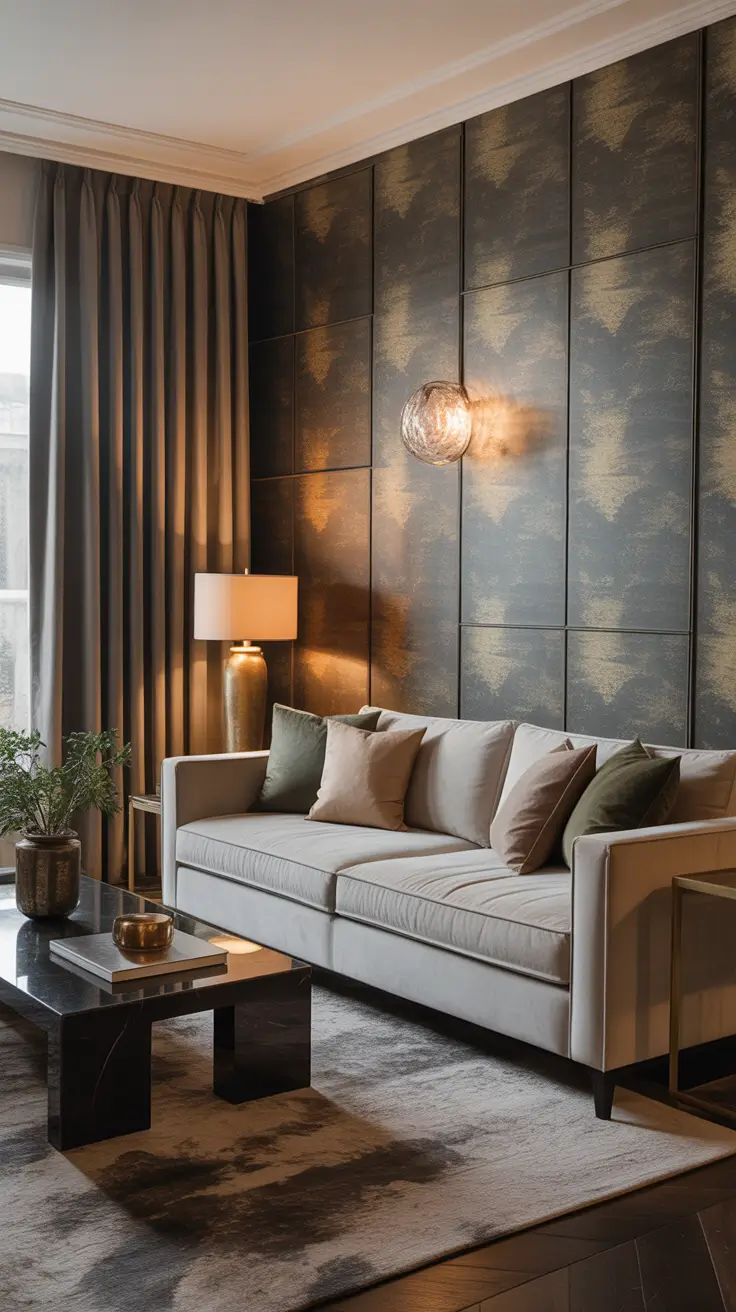 Living Room Ideas 2026 Trends Wall Papering Bold Patterns And Subtle Elegance