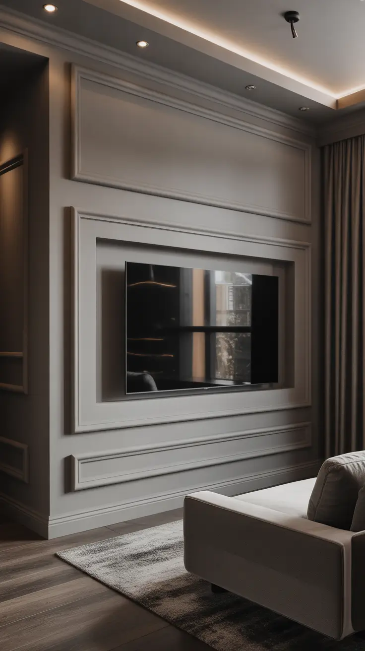 Living Room Ideas 2026 Trends Mounted TV Ideas That Blend With Wall Aesthetics