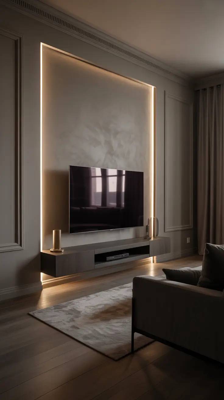 Living Room Ideas 2026 Trends Mounted TV Ideas That Blend With Wall Aesthetics