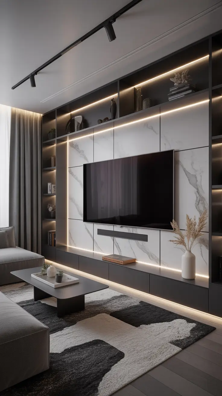 Living Room Ideas 2026 Trends Statement TV Wall Designs For A Modern Edge