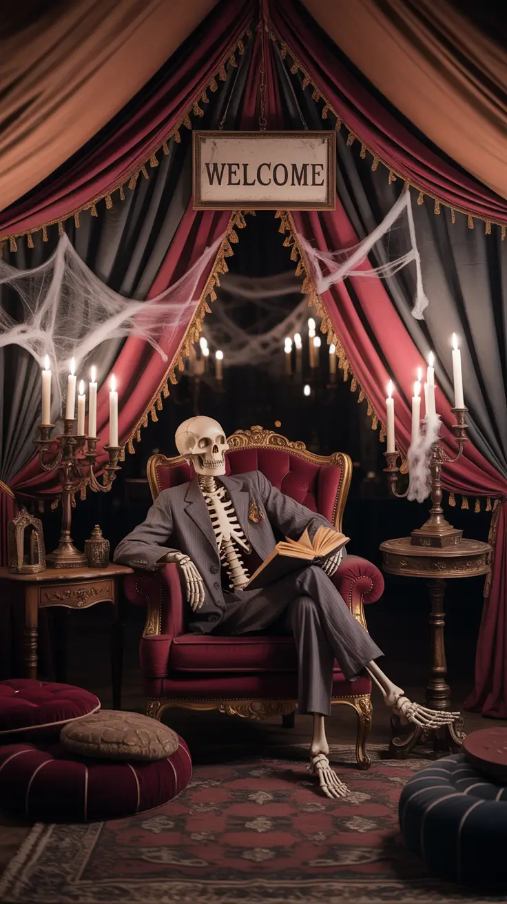 outdoor halloween decor ideas 2025 Transforming a Tent Into a Haunted Hideaway